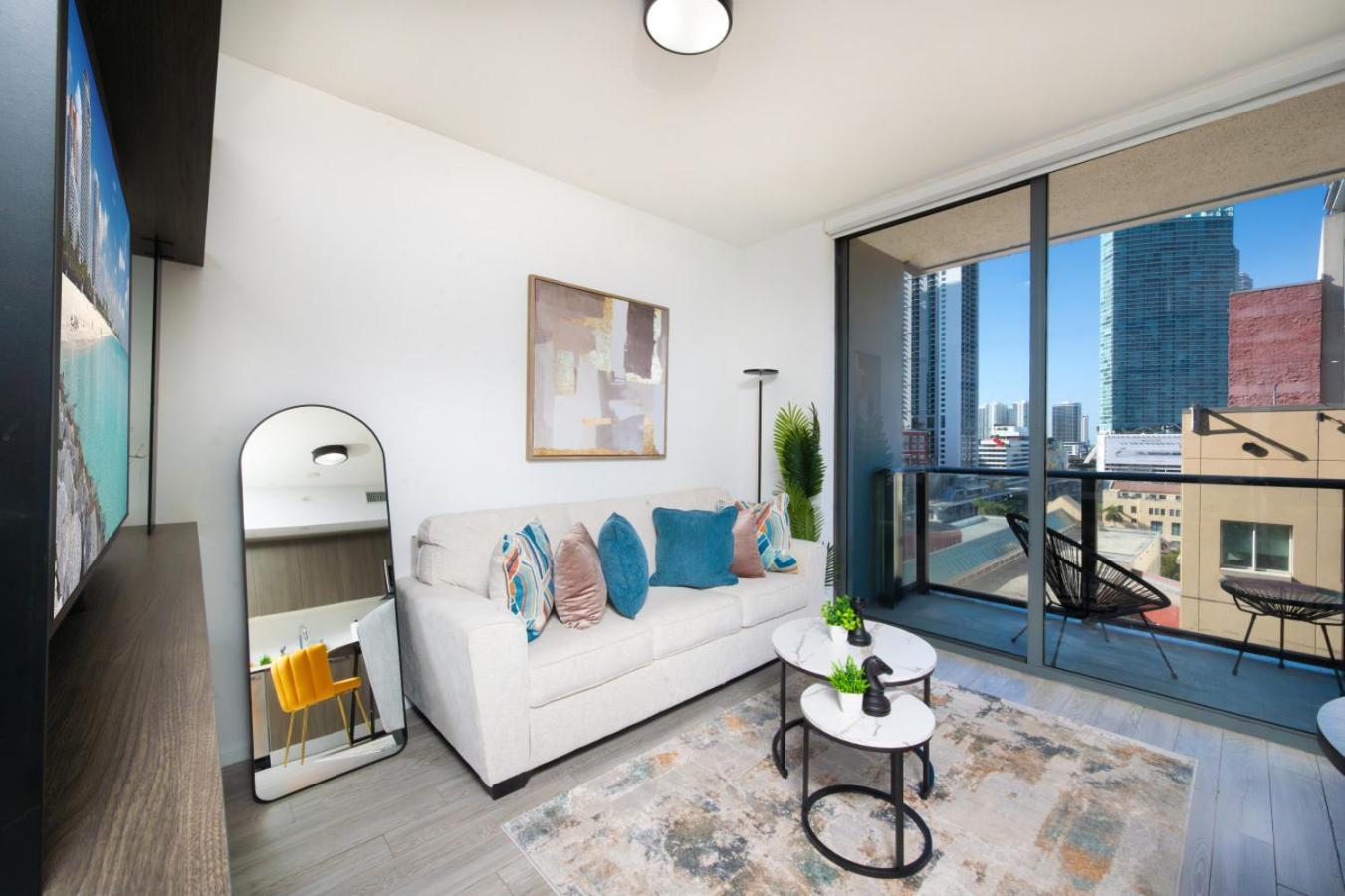 Luxury Loft - Free Parking - Ocean View - Brickell Downtown Apartment Miami Ruang foto