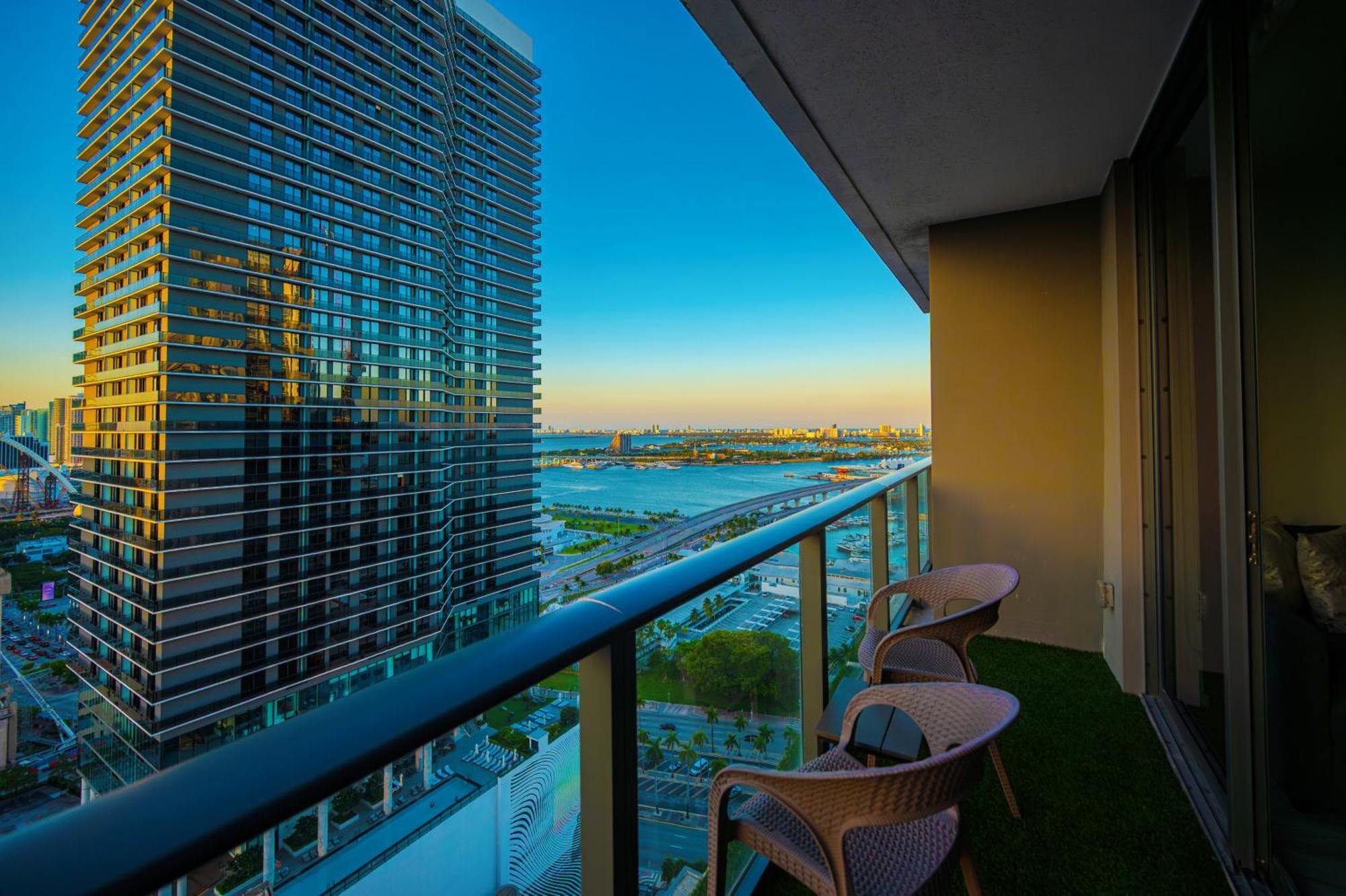 Luxury Loft - Free Parking - Ocean View - Brickell Downtown Apartment Miami Ruang foto